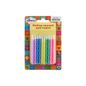 Свечи для торта "Ассорти" 20шт