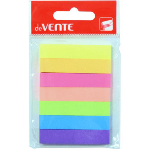 Закладки с липким краем (50*10мм) 7цв, по 40л. НЕОН