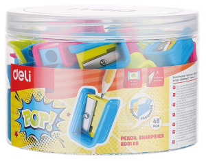 Точилка пласт. 1 отв. PoP , тубус