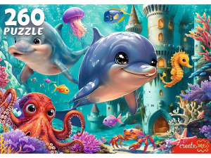 Пазлы  260 элементов  237*330мм. "Удивительный подводный мир"
