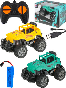 Машинка на р/у "Джип" 14см, свет,аккум.3.7V в компл, 2*АА не в компл