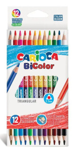 Карандаши цвет. 24цв  Carioca Bicolor