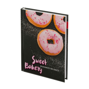 Блокнот А6 7БЦ 160л "Донат рулит!" клетка, глянц.лам.