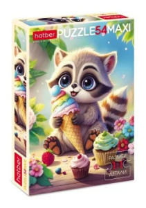 Пазл МАКСИ 54 элемента  400*280мм. "Крошка енот"