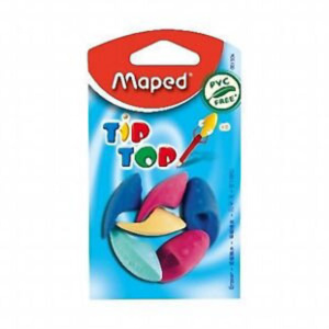 Ластик MAPED "Tip top", насадка на карандаш, 6 шт. блистер