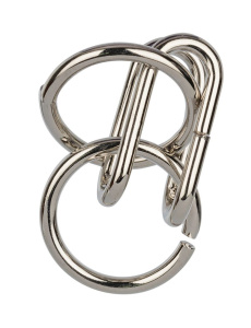 Головоломка металлическая 1 шт "Кольца" 3 элемент.