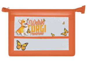 Папка д/труда А4 (325*230*100) 1отд. молния сверху, пластик "Игривый щенок"