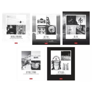 Тетрадь А5  96л кл. Hatber  пласт.обл. "Моменты путешествий" 5диз.в блоке, белизна 100%