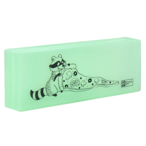 Пенал-косметичка (180*60*25) "Енот" пластик, шелкография