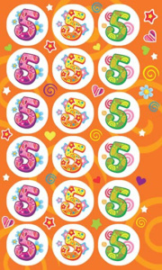 Набор наклеек поощрительных "Оценки"