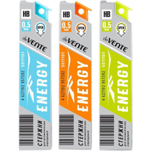 Грифели запасные "deVENTE. Energy" 0,5мм, HB, 12 гриф. в пенале