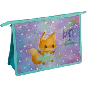 Папка д/тетрад. А4 (330*233*100) молния сверху, пластик" Dance Fox" тиснение сер.фольгой