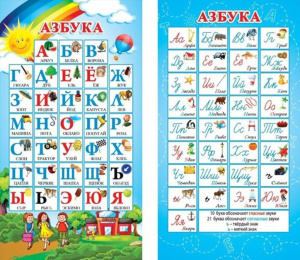 Карточка-шпаргалка Азбука (арбуз)