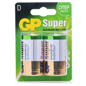 Батарейка LR20 (D) GP Super Alkaline, блистер, 2 шт цена за 1 шт
