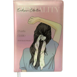 Ежедневник недат. А5 deVENTE   Mentality 320стр., розовый перлам., тв.обл.,кожзам., ляссе, 70гр/м2