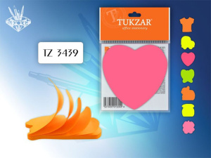 Бумага с липким краем   30л, фигурный, ассорти