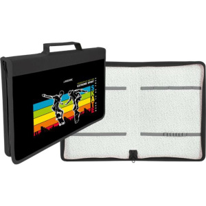 Папка д/труда А4 (337*230*30) 1отд. молния вокруг, ткань/ламинат "Skate"