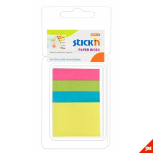 Закладки с липким краем (12*50мм) 4цв., 40л.