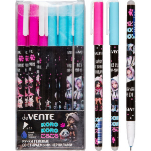 Ручка гелевая стираемая deVENTE "Korokoro" синяя, 0,5мм