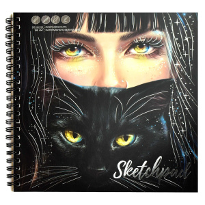 Скетчпад 195*195мм  40л., гребень., 100гр/м2 "Зеркало души" тв.подл.