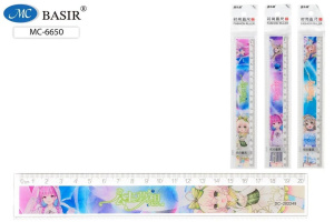 Линейка 20 см пластик. Аниме