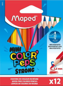 Карандаши цвет. 12цв "COLOR'PEPS MINI STRONG" ударопрочные