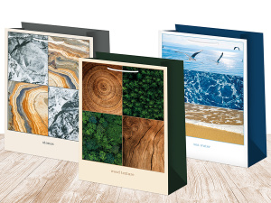 Пакет подар. бумажн. 26*32*10см, 140гр/м Микс