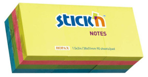 Бумага с липким краем (51*38мм) 100л., 4цв., НЕОН, без упаковки