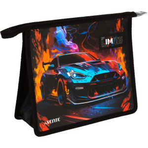 Папка д/тетрад. А5 (243x200x80) 1отд. молния сверху, пластик "Speed Zone",тиснение фольгой