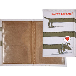 Обложка для паспорта из к/з " Sweet Dreams!" , цветная печать