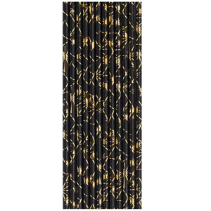 Трубочка д/коктейля "Паутина" 12шт бумажные