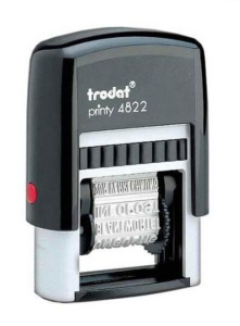 Штамп "12 бух.терминов" высота 4мм