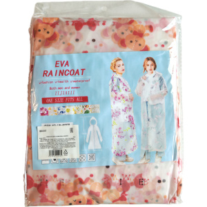 Дождевик с капюшоном принт 145*70 см, ЭВА