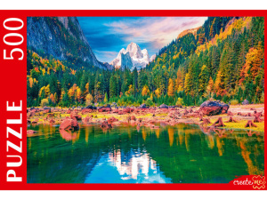 Пазлы  500 элементов  480*330мм. "Озеро в Австрийских Альпах"