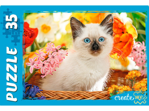 Пазлы   35 элементов  300*210мм. "Котёнок"