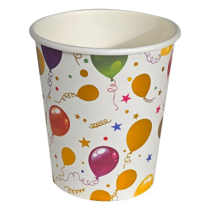 Стакан бум. 250 мл, 6 шт "Шарики"