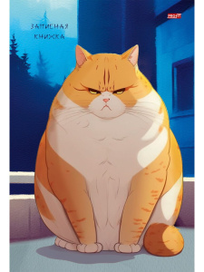 Блокнот А5 7БЦ  48л "Пушистый кот - 3" глянц.лам., кл.