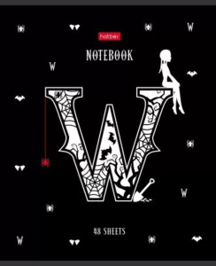 Тетрадь А5 48л кл. Hatber "W-wednesday" выб.лак., 5диз.в спайке, белизна 100%