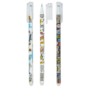 Ручка гелевая стираемая MAZARI "Game" синяя, 0,5мм