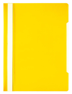 Скоросшив. пласт. прозр. верх.  жёлтый