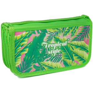 Пенал 3 отд. (190*105)   Тропические листья, лам.