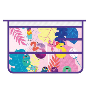 Папка для труда А4 1 отд. молн. сверху, рис. в углу  Забавные цифры