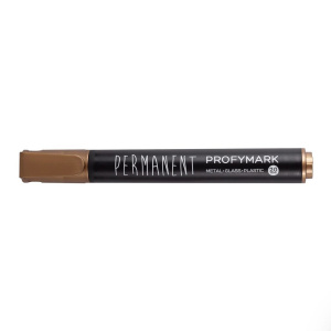 Маркер перманентный 2,0мм пулевидный золотой