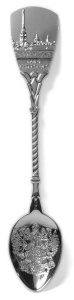 Ложка сувенирная "Санкт-Петербург" цв.серебро