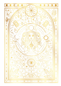 Точкабук А6  64л., 7БЦ "Magic. Белый" мат.лам., тиснение