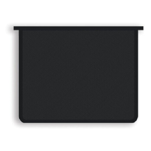 Папка  для тетрадей  А4 молния сверху  Офис непрозр. (чёрная)