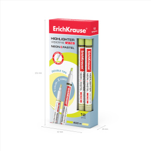 Текстовыделитель EK Visioline V-16 Neon+Pastel, 0,6 - 3,3мм, желтый