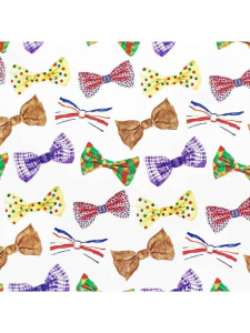 Бумага упаковочная "Красочные банты" 70*100см, 80 г/м