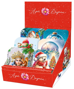 Мини-открытка 70*70мм "Новый год"