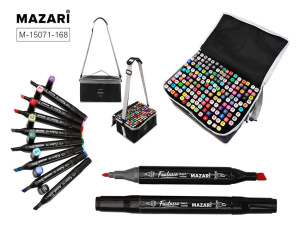 Набор маркеров для скетчинга 168цв. FANTASIA, двусторон., 3-6,2мм